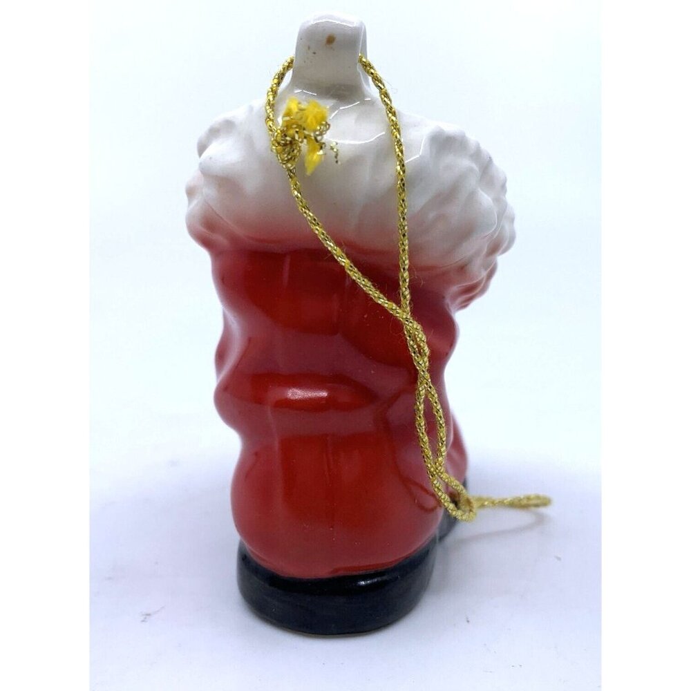 Goebel Hanging Santas Boot Porcelain Ornament Christmas Holiday 57 401 TMK 6 - Picture 5 of 8
